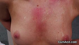 NAUGHTY BIMBO SWALLOWS JIZZ FROM BLOWBANG FACIAL CREAM LOAD!