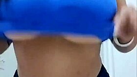 big natural latina tits tease in softcore solo display