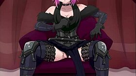 Machi Komacine from Hunter x Hunter hentai gives teasing JOI in French anime style.