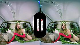 dani jensen cosplays poison ivy in immersive vr scene