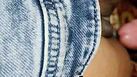 college coed bends over for tight hairy pussy creampie doggystyle quickie