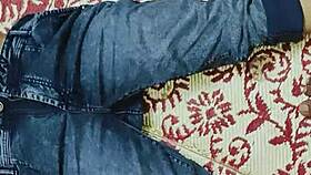 college coed bends over for tight hairy pussy creampie doggystyle quickie