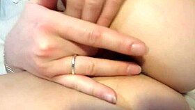 brunette tight shorts bed fingering juicy pussy narrow anal tease