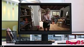 Oh god this young stud pounds my huge tits monster cock style so deep and relentless!