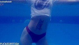 wet ashley rose rocks poolside as submissive fuck doll