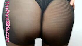 she dances seductively in sheer stockings morning breeze