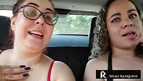 we're having wild crazy chat in car with natasha sub about naughty outdoor fun