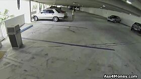 hey check this spicy latina flashing tits and sucking cock in mall parking lot public amateur fun