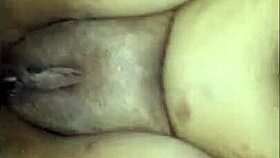 Big black cock stretches squirting ebony pussy deep before sloppy cumshot finish