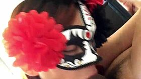 Watch this horny latina wife swallow every drop as cock throbs cum in mouth