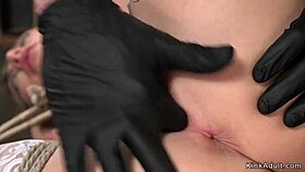 California babe bound tight and vibrated to choking orgasms in hardcore bondage