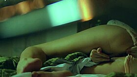 puffy nippled milf rubs clit furiously chasing intense release