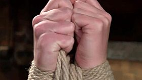 California babe bound tight and vibrated to choking orgasms in hardcore bondage