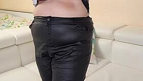 Thick busty granny mature wife strips down completely naked hey