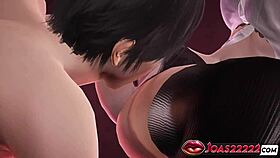 britney rocks stockings in 3d hentai with wet pussy licks vibrator squirt moans