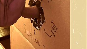homemade gloryhole cock sucking session
