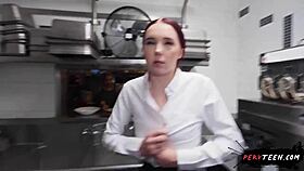 caught banging sneaky waitress hard in restaurant