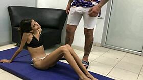 stepdads away, so we fuck hard in lingerie with dirty talk and domination