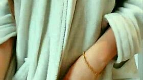 cute pigtail student fresh from shower gropes big tits and wet pussy ahegao