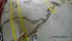 hey check this spicy latina flashing tits and sucking cock in mall parking lot public amateur fun