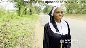 What If I Worshipped This Horny Ebony Nun's Big Ass?