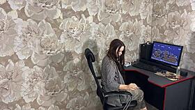 Tempting Curvy Milf Craves Submissive Desk Pounding Session.