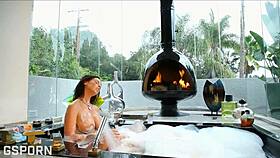 what if this busty milf's wet pussy drips in bathroom tease?