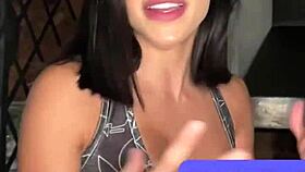 damn this petite latina 18yo gags sloppy deep on cock till cum floods mouth on casting