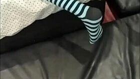 wow that brunette moans hard with feminine guy partner