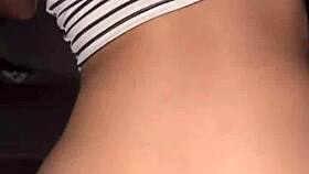 Latina teen with huge ass gets fucked hard in car while chatting with clueless boyfriend on phone