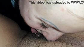 Our loud renovations fade as girlfriend and I dive into passionate bed licking