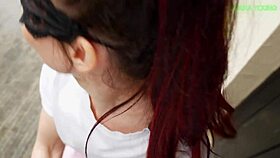 we nearly got caught sucking cock outdoors then fucked inside