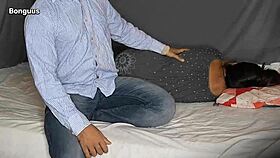 Girlfriend's Juicy Pussy Waits Alone—Sneak In for Creampie Doggystyle in Her Dorm Room?