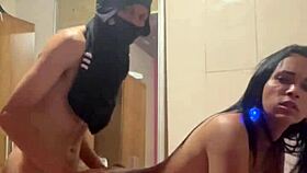 delivery guy drops food and stays for hot crossdressing brazilian fuck