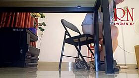 Naughty office employee skips panties for pussy lick and dick suck