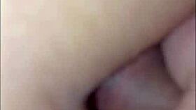 wow that brunette moans hard with feminine guy partner