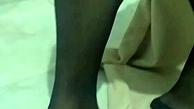 Mature Turkish Wife's Pantyhose Fetish Ignites Kitchen Passion