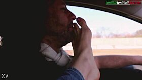 Lisa, Lick My Feet While I Dominate You in the Car!