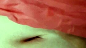 Bisexual couple indulges in erotic belly button fetish massage