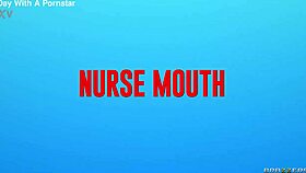 athletic nurse ryan reid chokes on muscular patient's huge cock deepthroat to facial cumshot in hospital