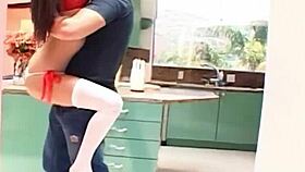 slim babe endures first anal dp from two monster cocks in rough mmf ending in facial