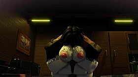 Rough Morning Breeding Fills Big Ass with Monster Cock Cum