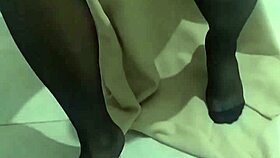 Mature Turkish Wife's Pantyhose Fetish Ignites Kitchen Passion