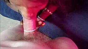 petite black babe sucks thick cock bent over tight pussy doggystyle pounding