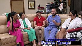 dr tampa catheterizes humiliated aria nicole in latex gloves hospital roleplay pov