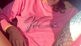 Brazilian milf flashes lingerie to truckers on wild car trip to sp