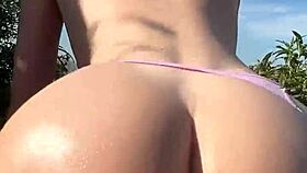 young couple sneaks creampie fun right on crowded beach