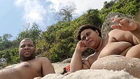 watch my huge fat bbw pussy flash on nudist beach as everyone stares