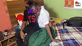 Horny Skinny Students Fuck Hard After School In Empty Classroom Pt1