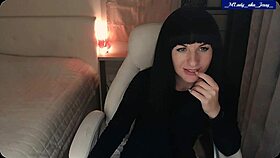 oh my god, my pussy's throbbing watching mlady jessy strip tease and finger to creamy orgasm